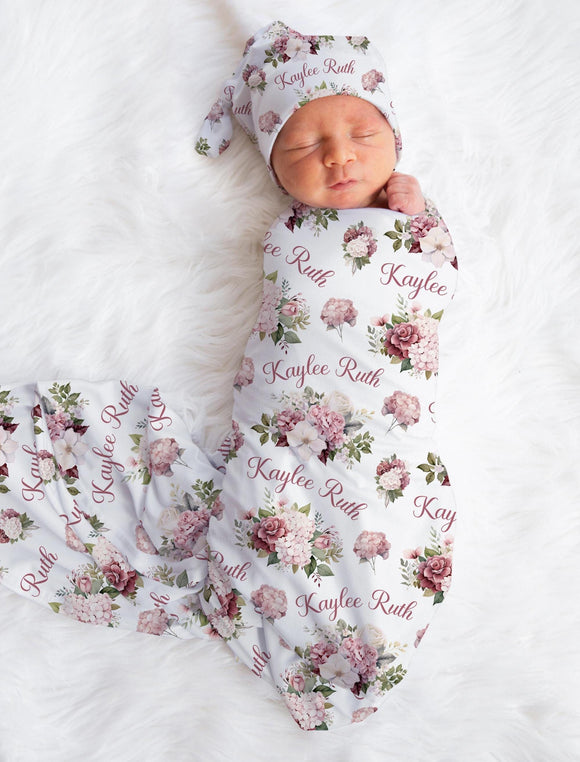 Personalized swaddle blanket best sale